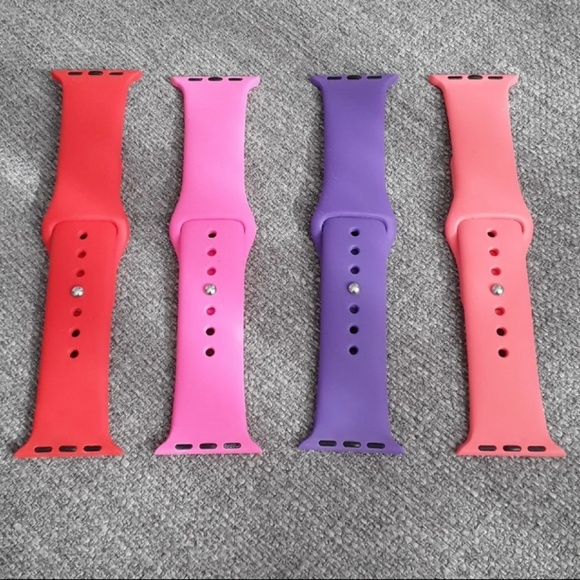 Rose Gold Apple watch Series 3 + 10 bands - Picture 6 of 8